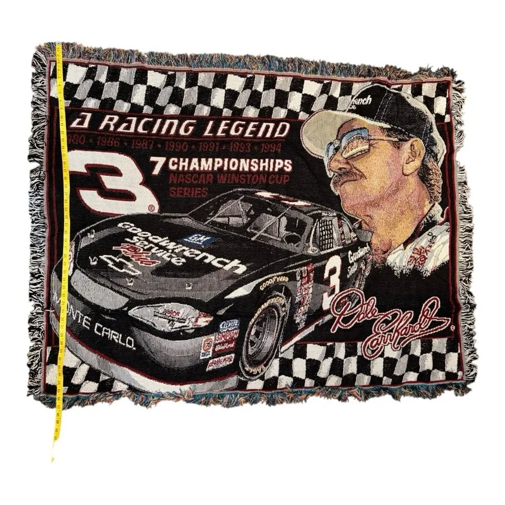 Racing Legend Dale Earnhardt Throw Blanket